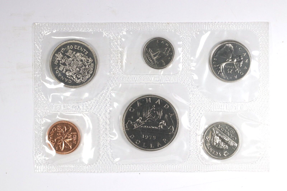 1973-1977 Canada Mint Sets Proof Like Sealed in Cellophane No Envelopes