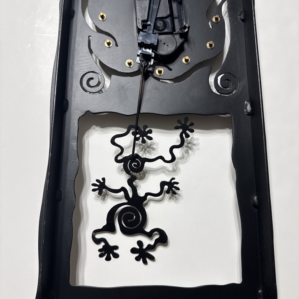 Heavy Metal Rectangular Shaped Clock MCM With Pendulum