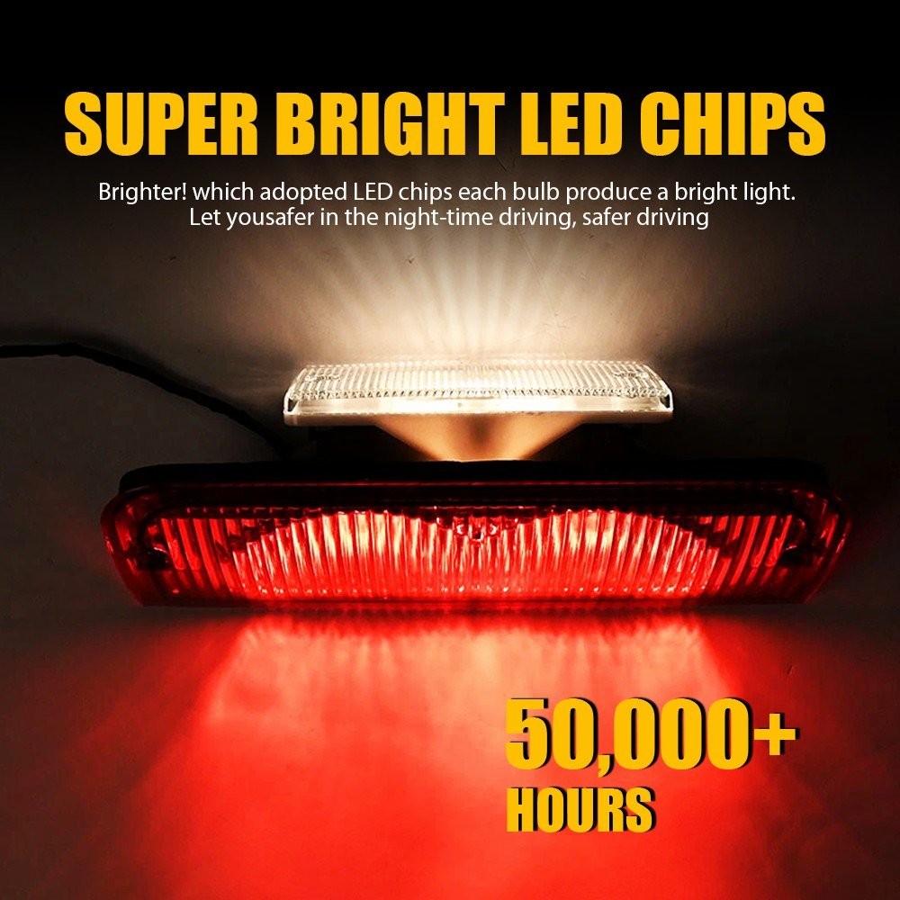 LED Third 3rd Brake Light Red Cargo For Ford E-150 E-250 E-350 E-450 6C2Z13A613B