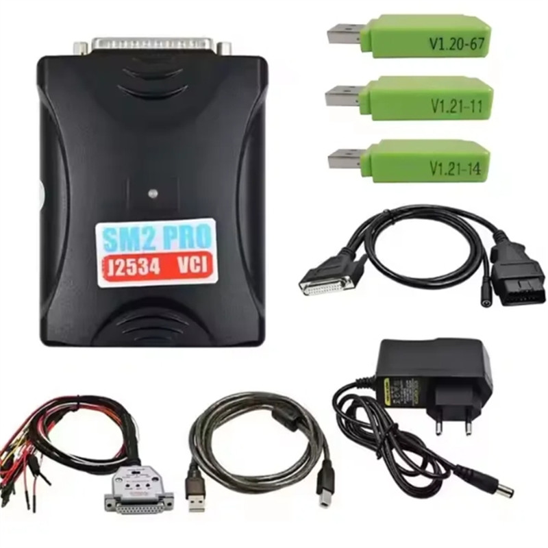 High quality latest version 2.21.32 SM2 PRO pcm ECU diagnostic 3 dongles