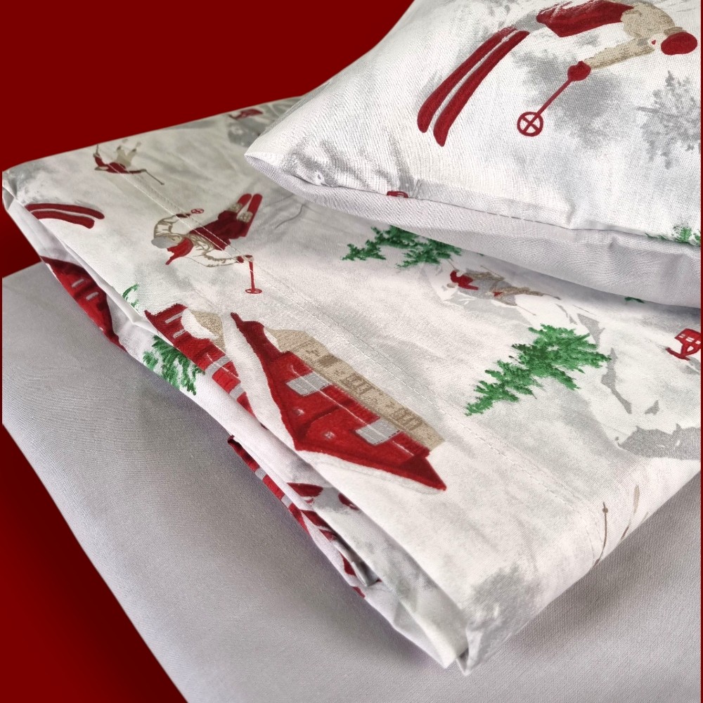 North Pure Cotton Sheet Set - Baite e Sciatori