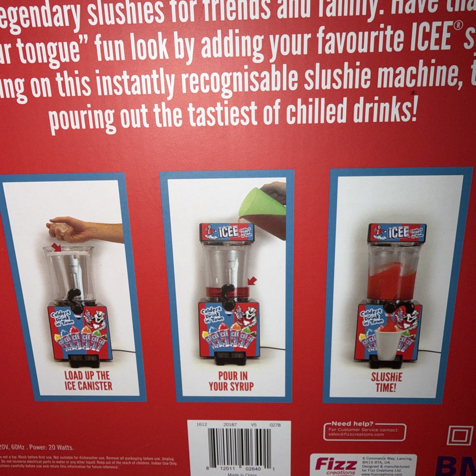 Fizz Creations ICEE Slushie Machine Home Countertop Slushy Maker 34oz