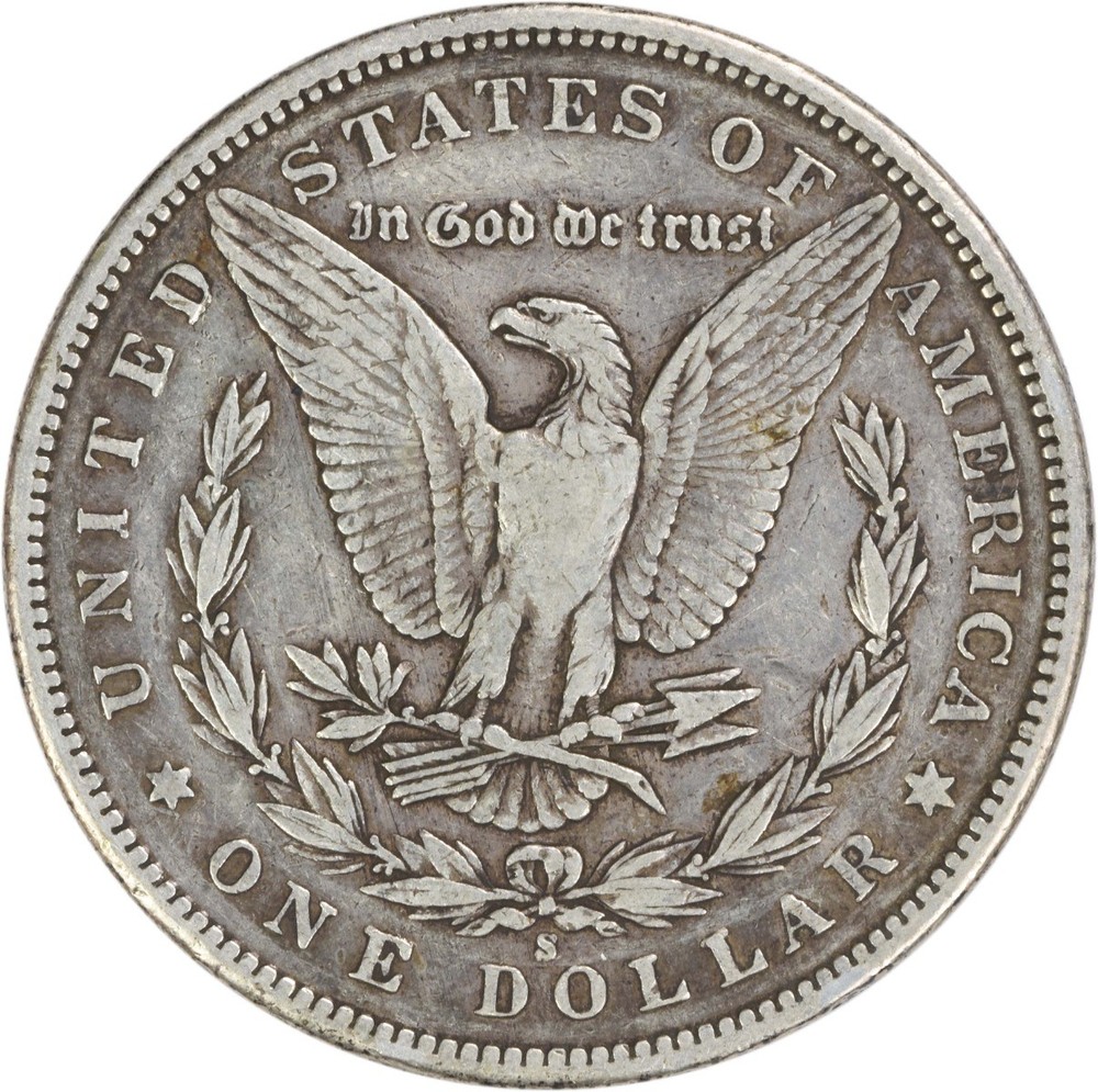 1896-S Morgan Silver Dollar EF Uncertified #628
