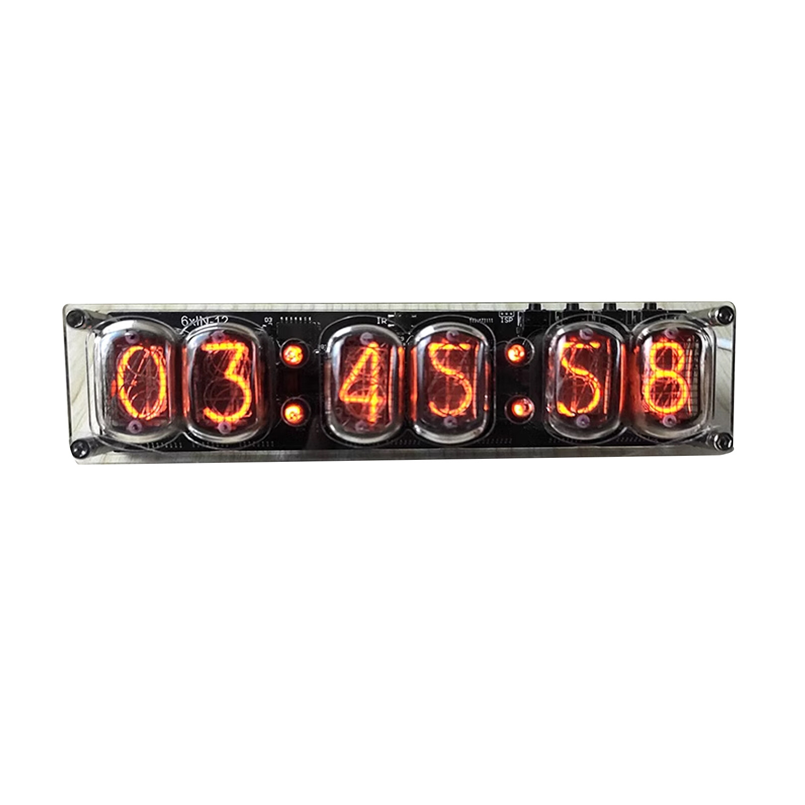 6-bit IN-12 Glow Tube Clock IN12 Nixie Clock Base Not Include Tube DC 5V