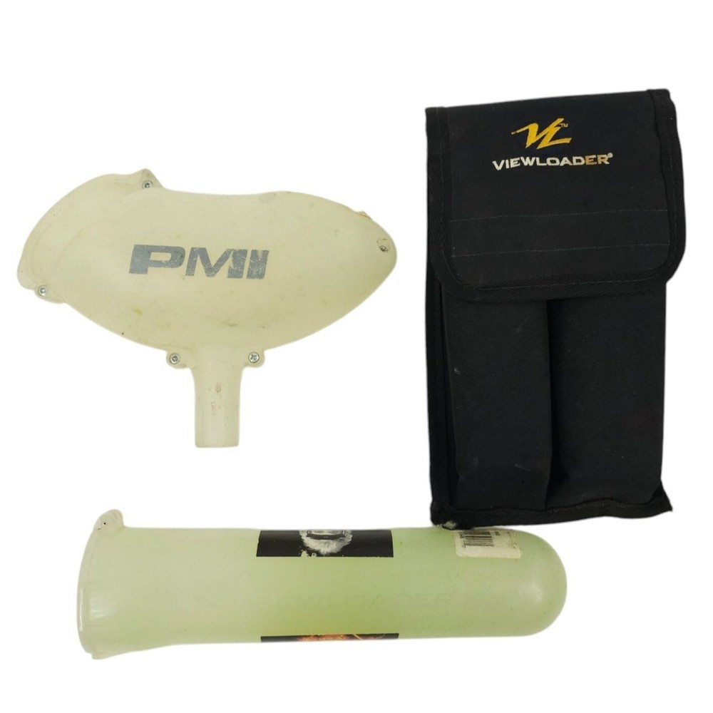 Viewloader Flip Top Paintball Pod Two Pod Belt Loop Holder PMI Hopper Bundle