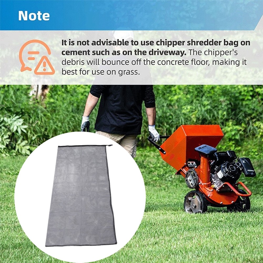 Universal Nylon Wood Chipper Replacement Bag Efficient Leaf Collection UOWY
