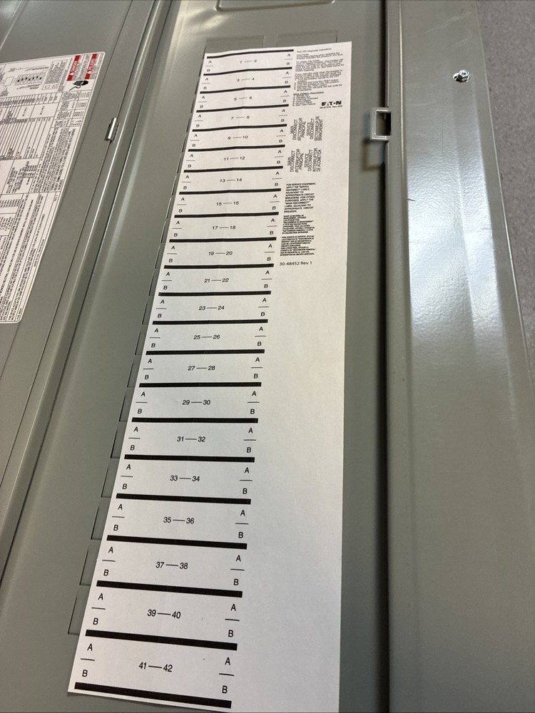 EATON MAIN BREAKER PANEL