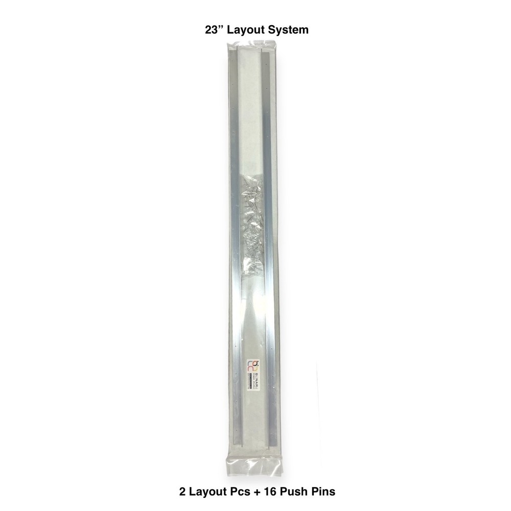Layout Block System - Two 23" Add-ons Blacks & Push Pins