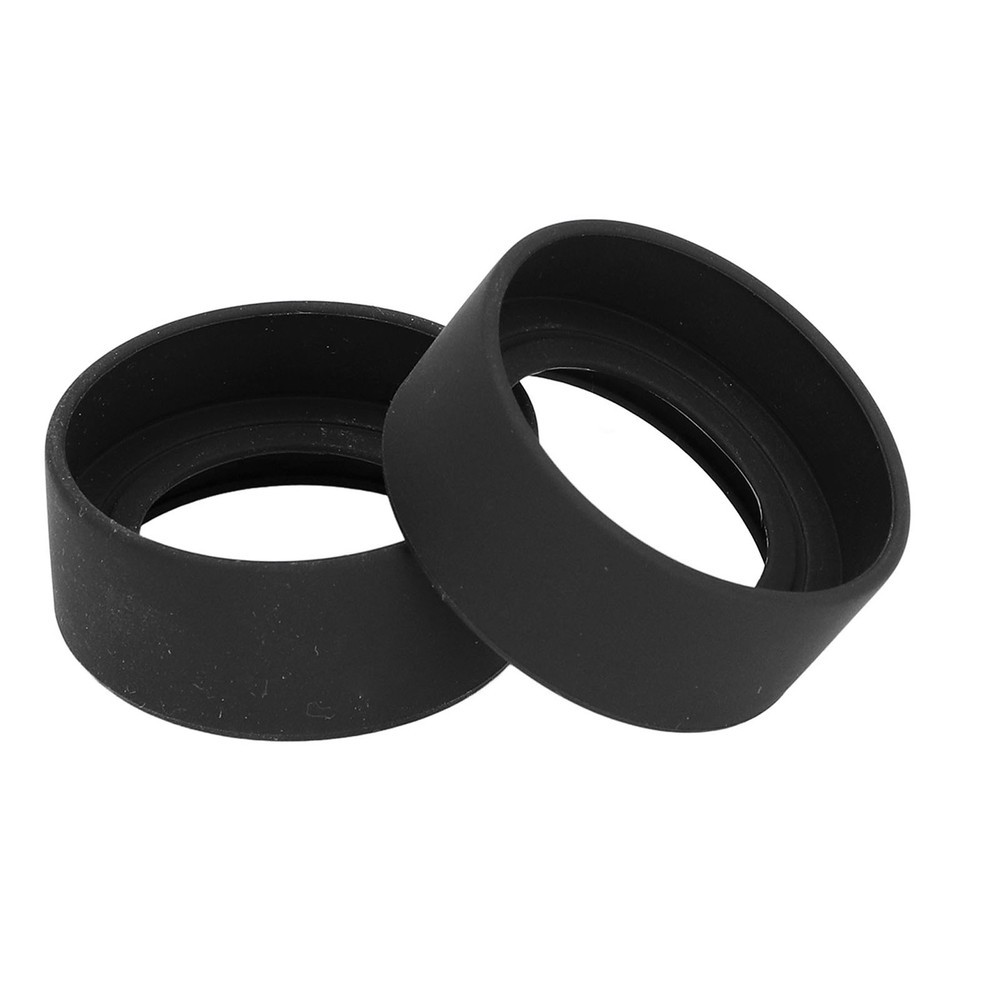 2-2 Pcs Microscope Eyepiece Eye Cup 41mm Diameter Flat Angle Rubber Eyepiece