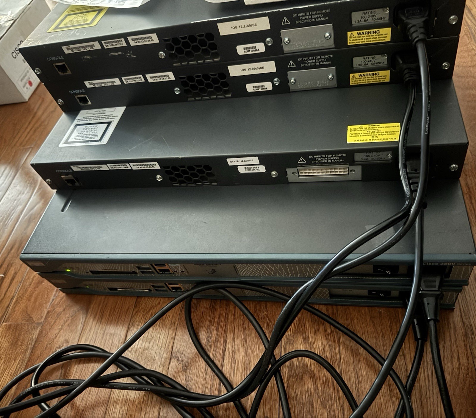 Cisco CCNA Home Lab Kit 3 Switches and 2 Routers L2 1RU with cables & AP