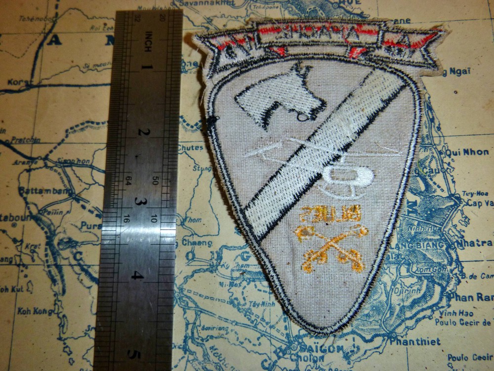Apache Blues - Patch - 1st / 9th Air Cavalry - Helicopter - Vietnam War - D.699