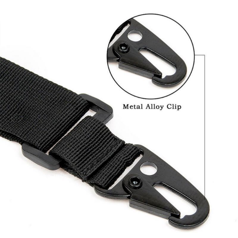 Adjustable Quick Release Traditional Sling 2 Point Rifle Sling with Metal Hook