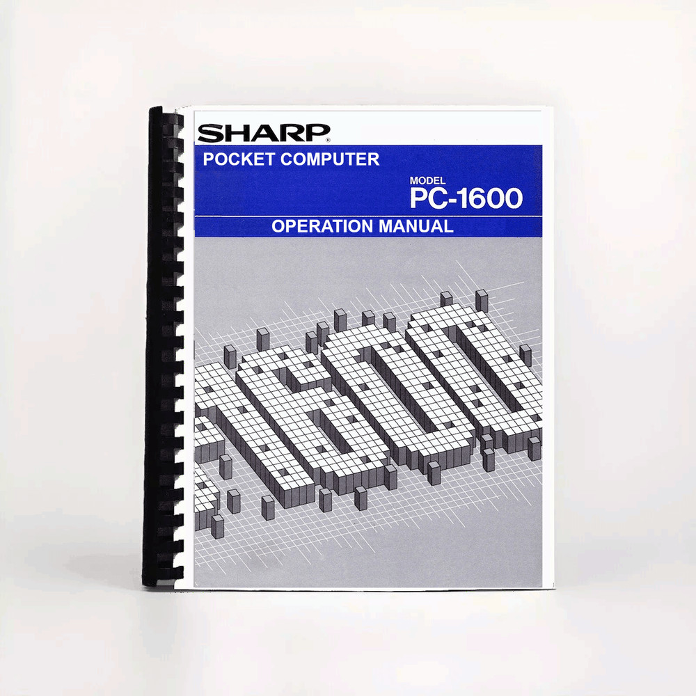 Manual for SHARP PC-1600 Pocket Computer Calculator