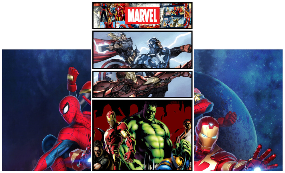 Bartop Graphics Cabin Arcade Stickers Pandora Box Marvel