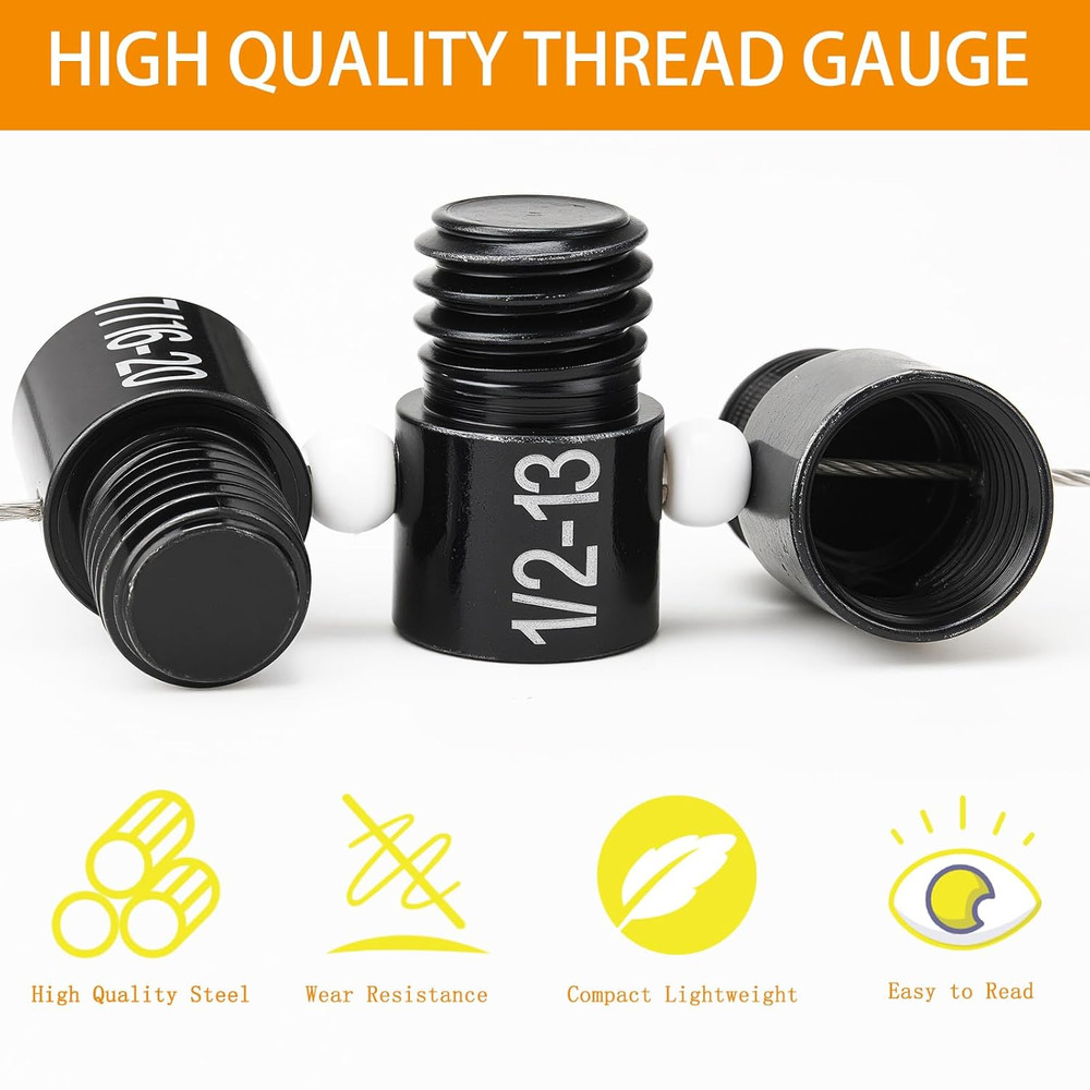Nut and Bolt Thread Checker, Thread Checker Standard and Metric, Bolt Size and T