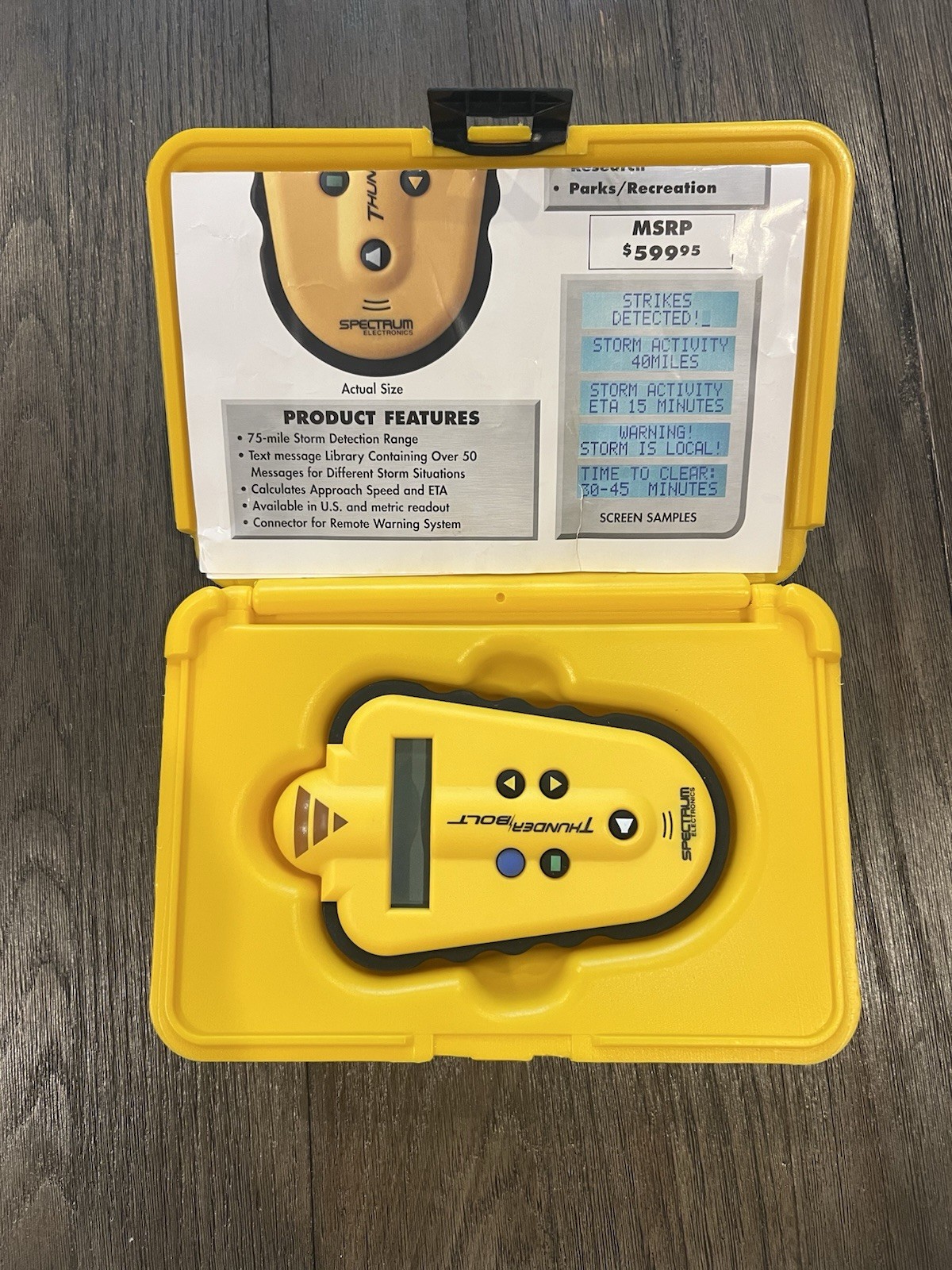 Spectrum Electronics Thunderbolt Pro Storm Detector With Case