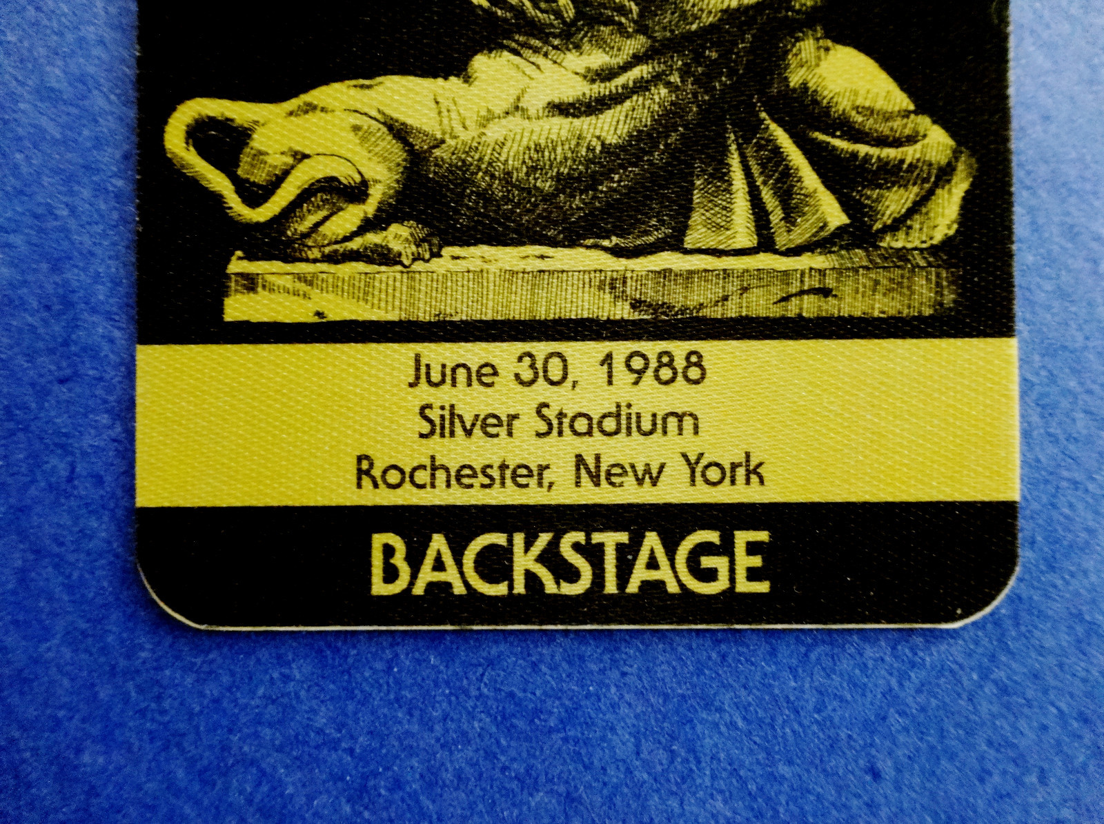Grateful Dead Backstage Pass Rochester New York Silver 6/30/88 6/30/1988 Samson