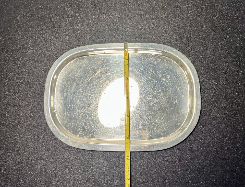 F.B. Rogers 1950s Paul Revere Silverplate Rectangular Serving Tray, 8.25x5.75”