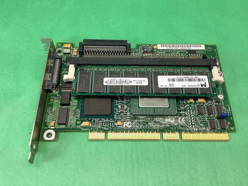 Intel ? Internal Hot Swap 5 SCSI Drive Bays & RAID ? Controller Card - UNTESTED