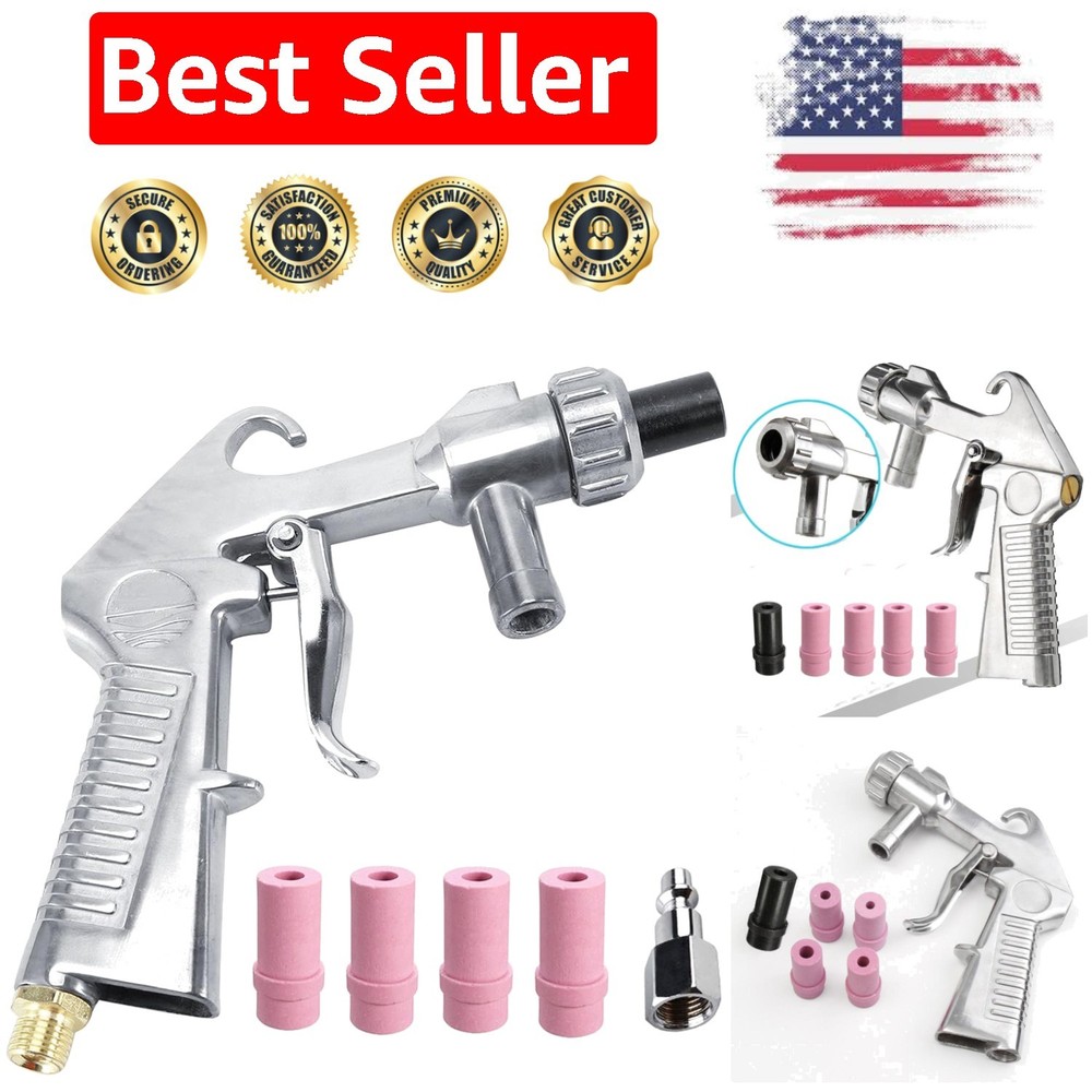 Multi-Purpose Sandblaster Gun with Nozzle Set for Effective Surface Cleaning