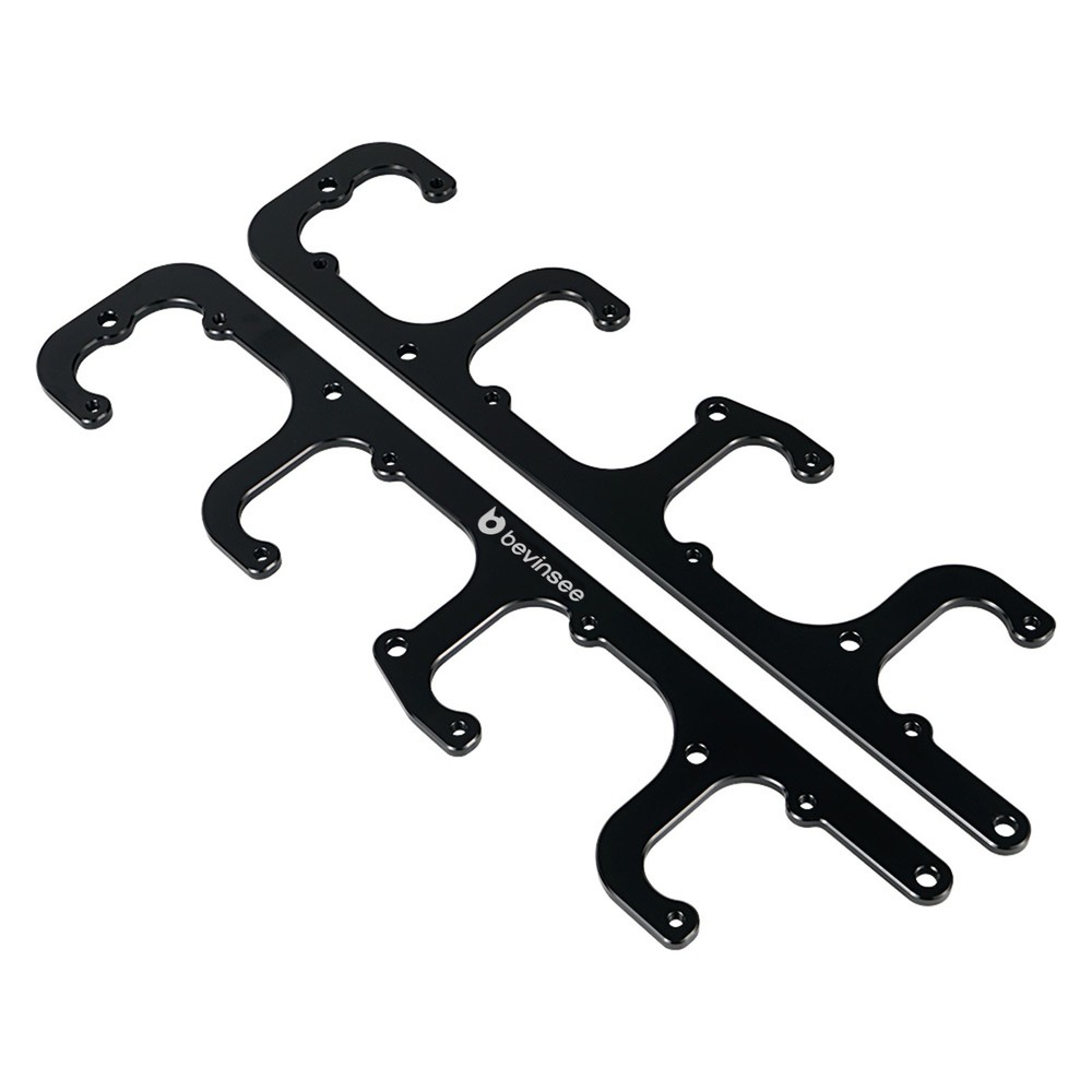 BEVINSEE Billet Valve Cover Mount Square Coil Bracket For D580 Coils For LS1 LS6