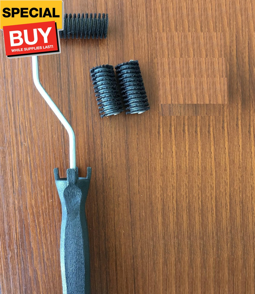 3pcs 3/4" x 2" fiberglass laminating roller quick release quick change bubble ro