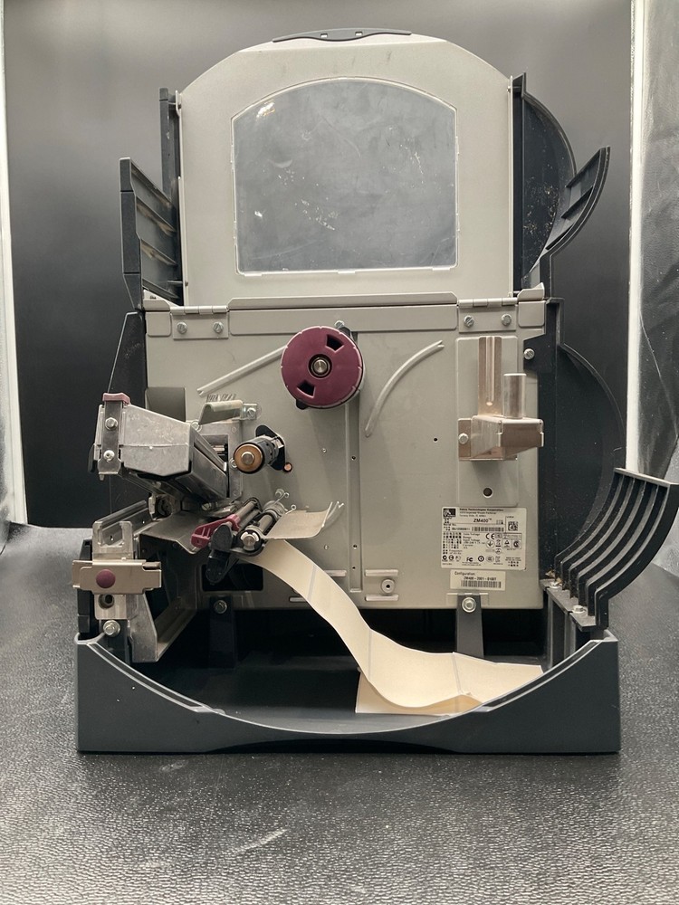 ZEBRA ZM400 THERMAL TRANSFER LABEL PRINTER USB ETHERNET USED