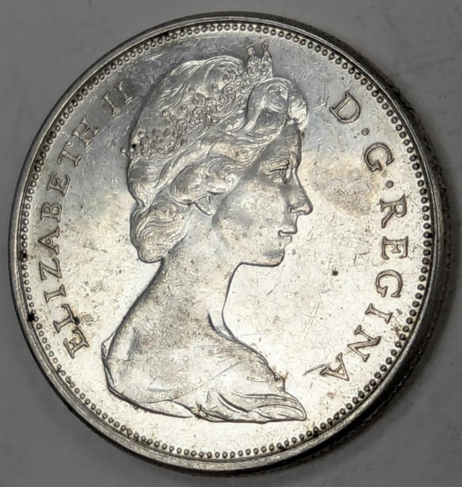 1965 Canada Half Dollar Silver Coin