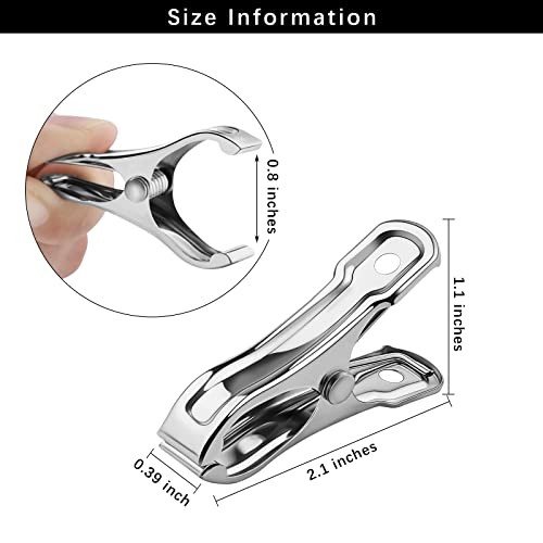 60 Pieces Stainless Steel Garden Clips for Heavy Duty Greenhouse