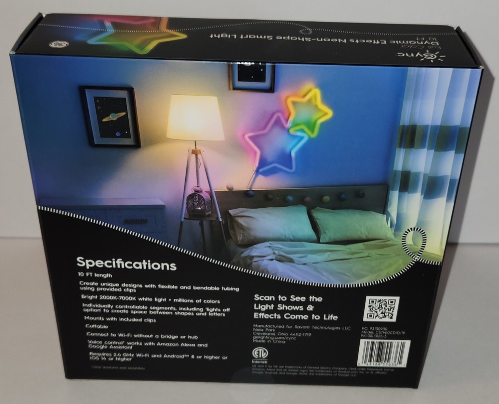 GE Cync Full Color Dynamic Effects Neon-Shape Smart Light