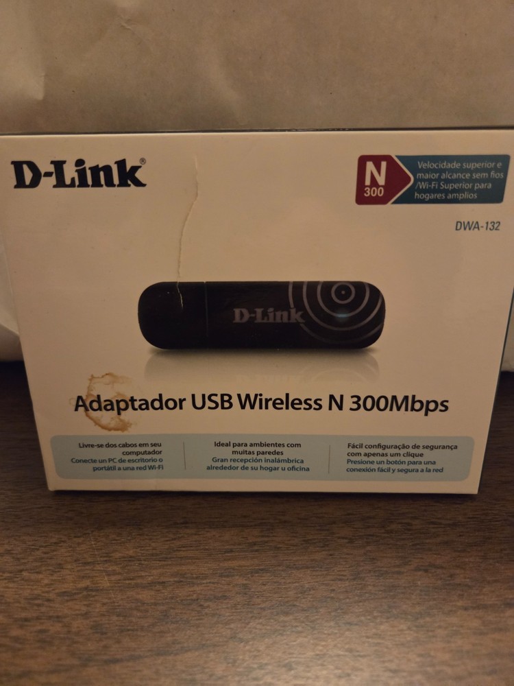 D-Link DWA-132 300-Mbps Wireless-N USB Adapter