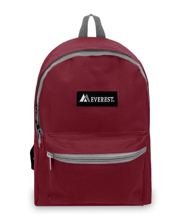Everest Classic Backpack 15 Inch lightweight, durable, and spacious. Case Pack 6
