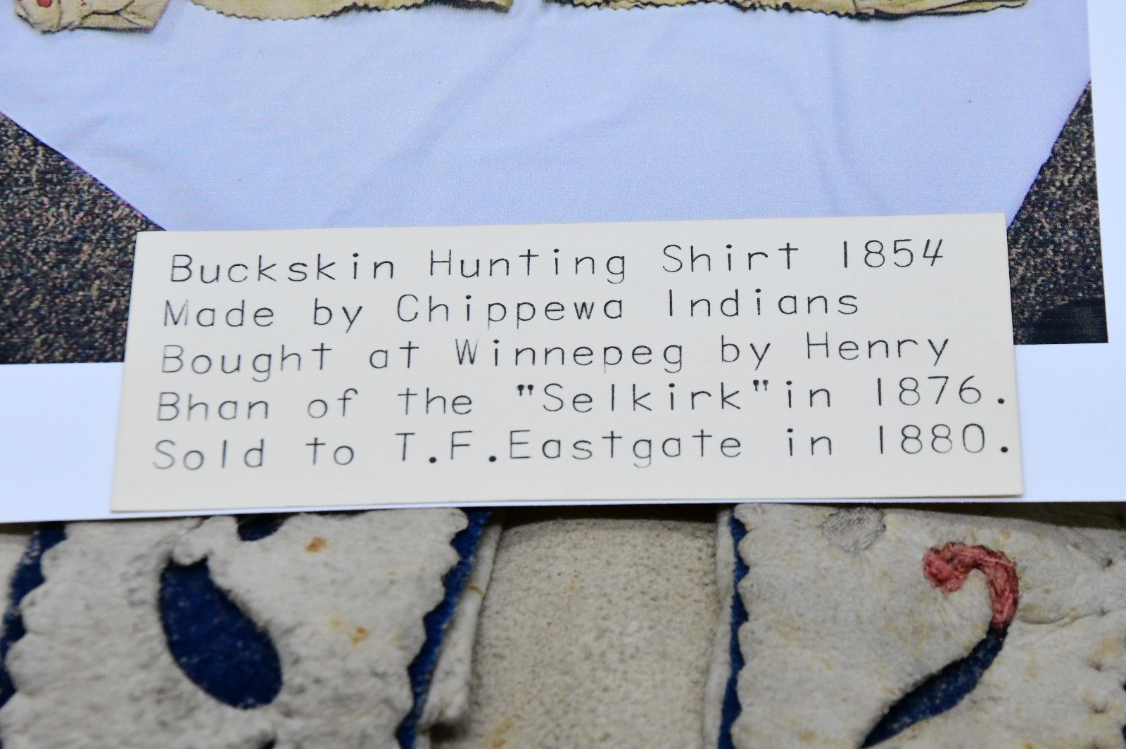Chippewa Buckskin Hunting Shirt 1854 Strong Provenance.
