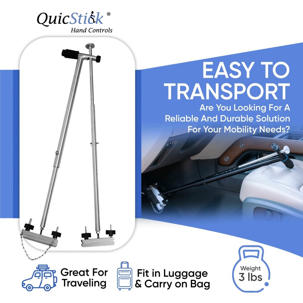 QuicStick Push Pull Portable Hand Control