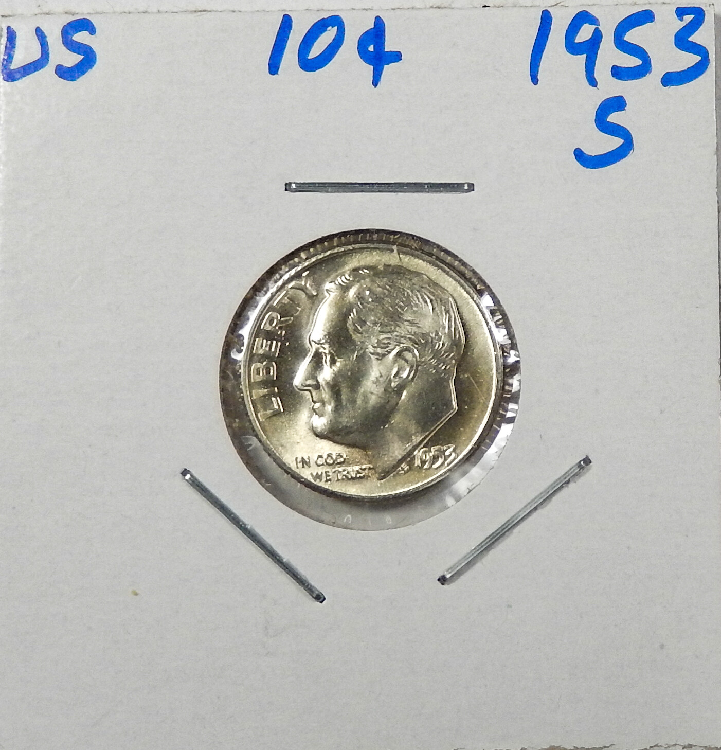 1953-S Silver Roosevelt Dime Choice/Gem Uncirculated