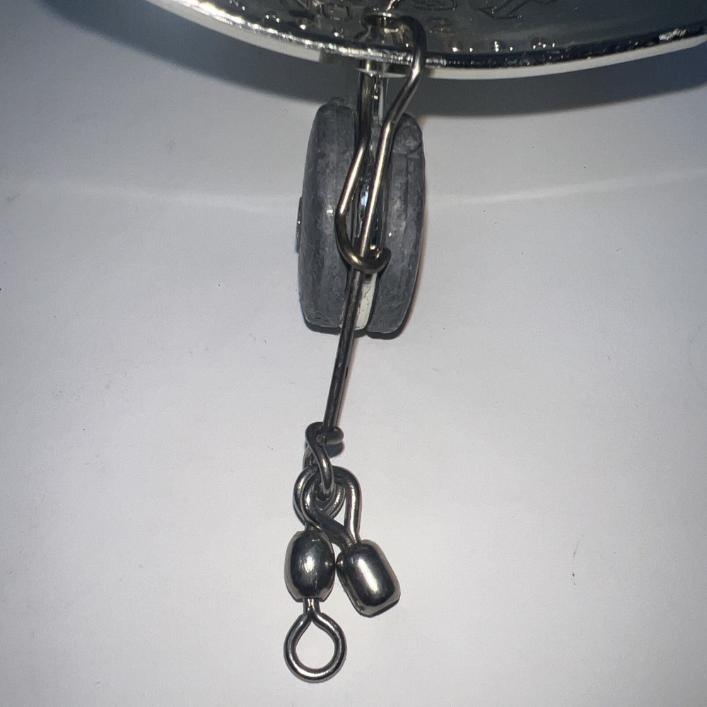 Les Davis Deep Six Trolling Diving Sinker No. 2 Chrome USA