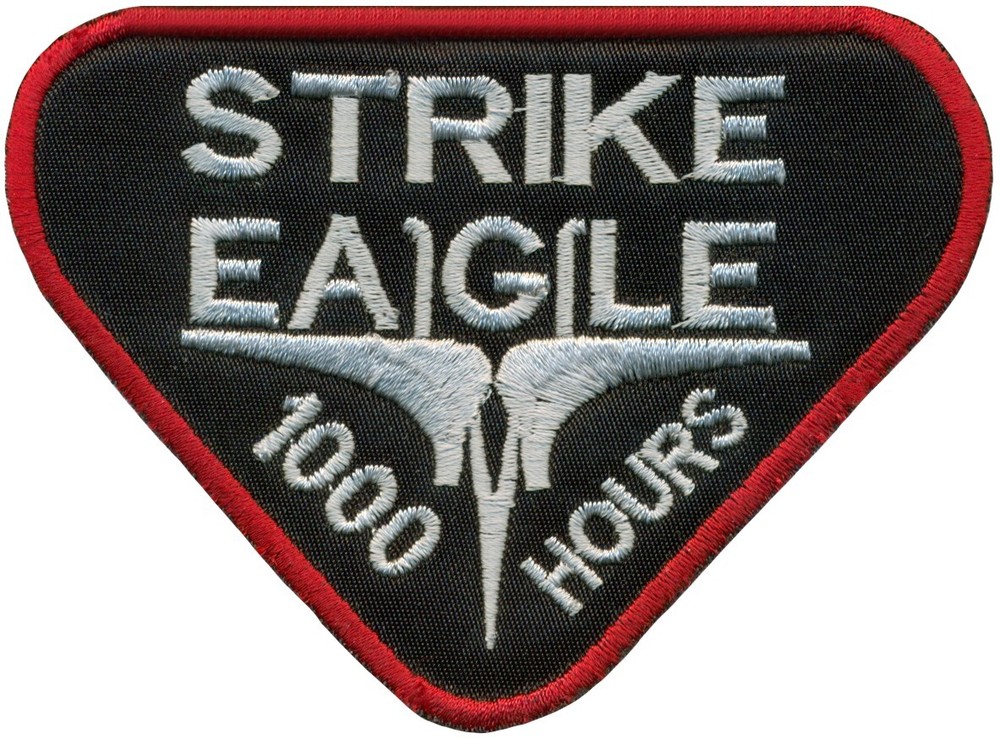 USAF F-15E STRIKE EAGLE 1000 HOURS PATCH