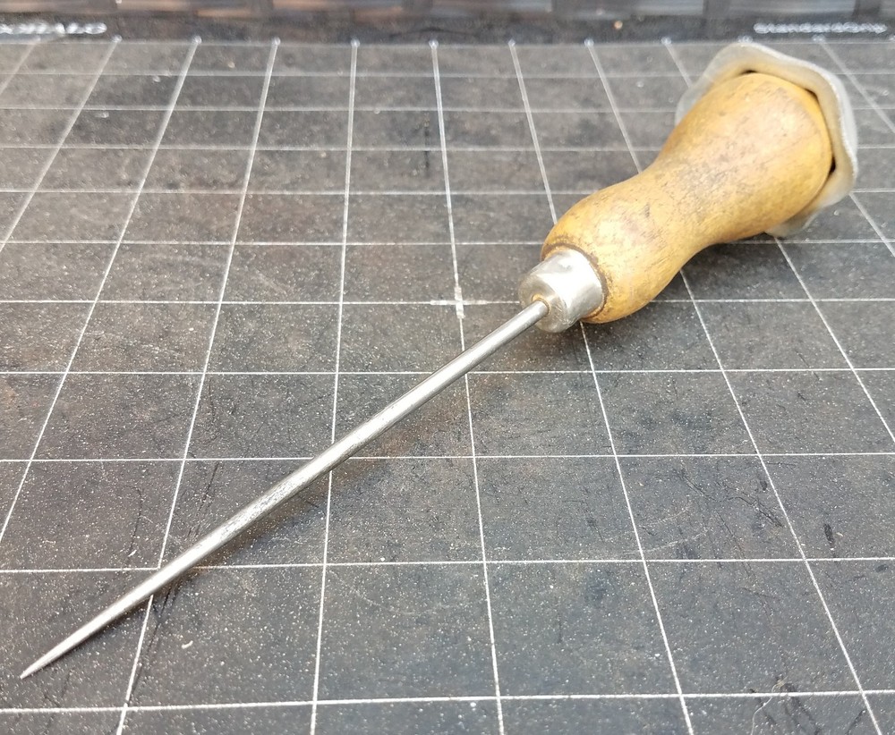 Vintage Rustic 8 Inch Ice Pick, Scratch Awl