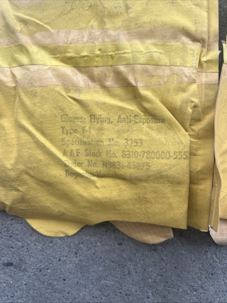 WW2 US Army Air Force F-1 Yellow Gloves (AA334