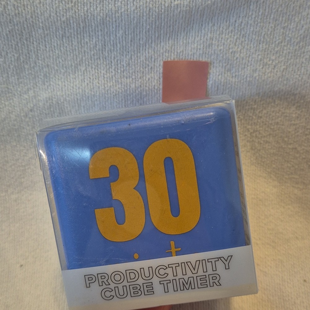 Vivitar Productivity Cube Timer Digital 4 Time Settings Blue Battery Powered