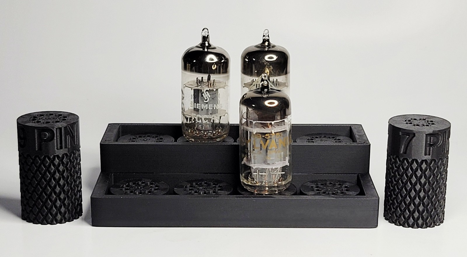 Vacuum Tube Pin Straighteners 7 Pin 9 Pin & Octal Display Stand Holder for 9 Pin