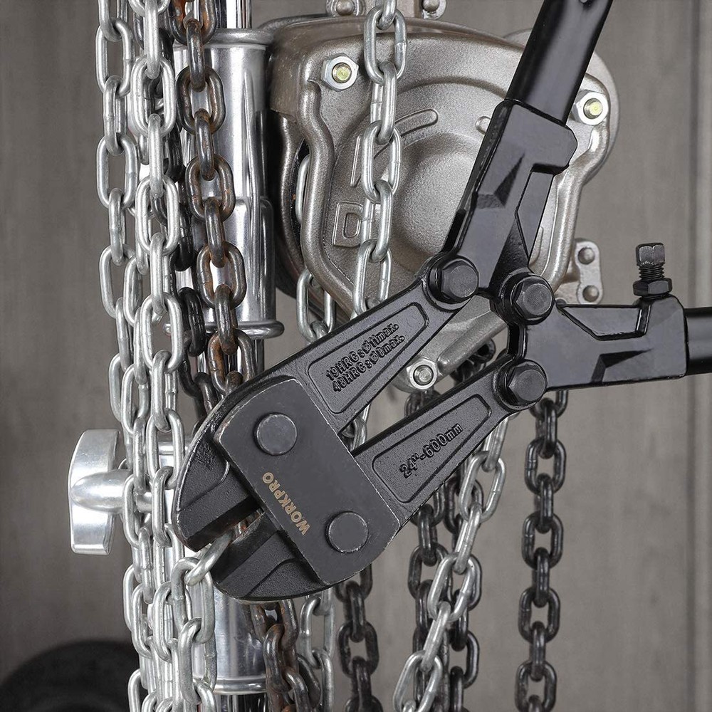 WORKPRO 24" Bolt Cutter Chrome Vanadium Steel Blade for Cutting Chains Pad Locks