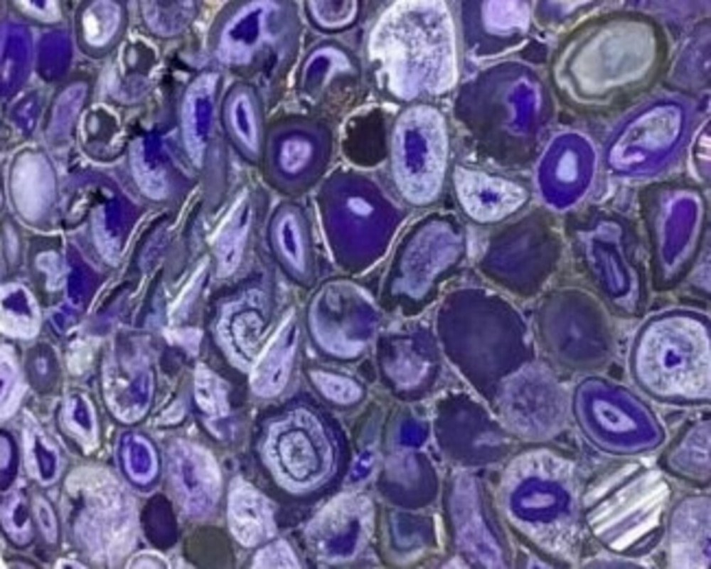 30"x30" Purple Agate Table, Agate Table , Agate Countertop, Round Agate Table