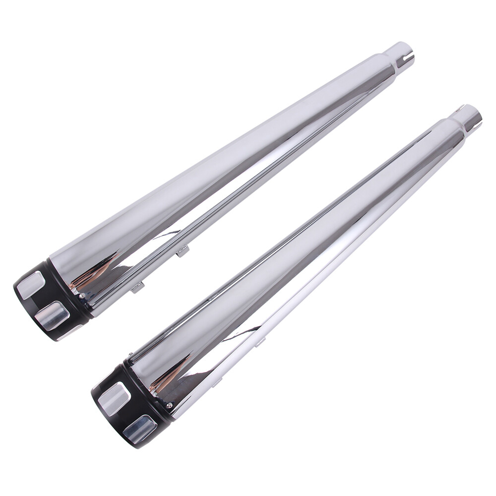 4" Megaphone Exhaust Pipes Mufflers For Harley Touring Ultra Classic Road Glide