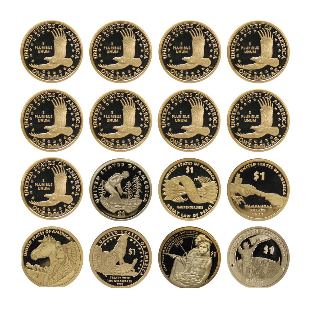 2000-2015 DCam Proof Native American Sacagawea Proof Dollar Run