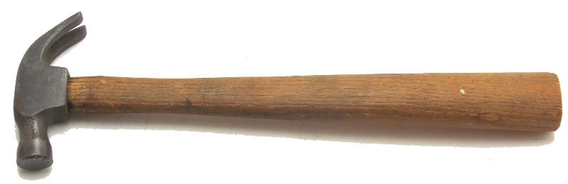 Mini Small Claw Hammer 2" Head 9 3/4" Long Handle Used