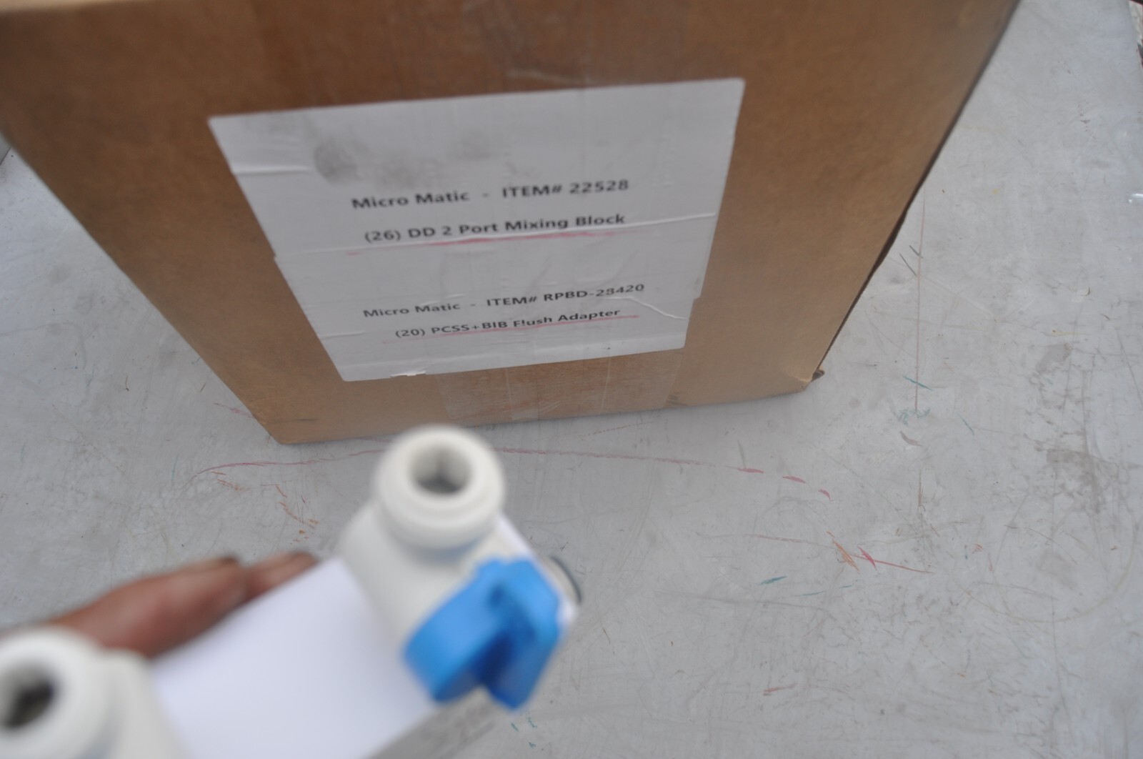 Micro Matic PB-2P0315 DD 2 PORT MIXING BLOCK CBSERV MABEER NEW