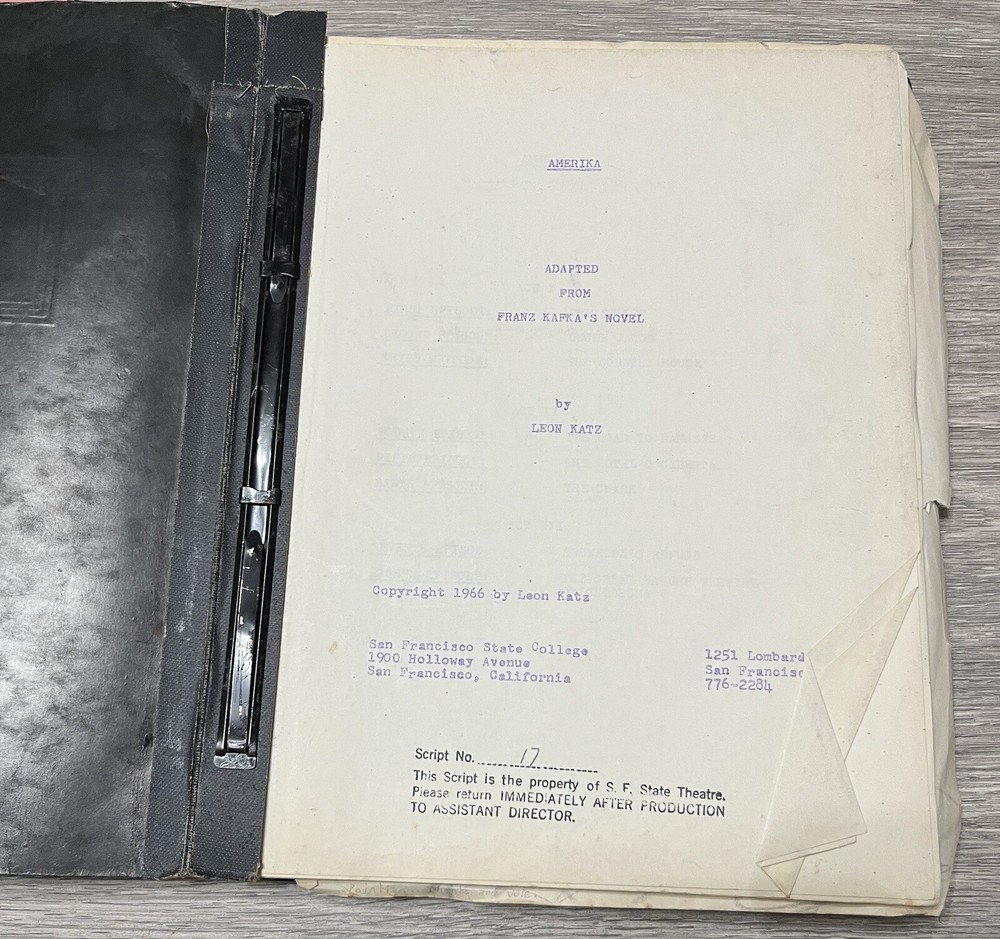 America - Leon Katz Play Script