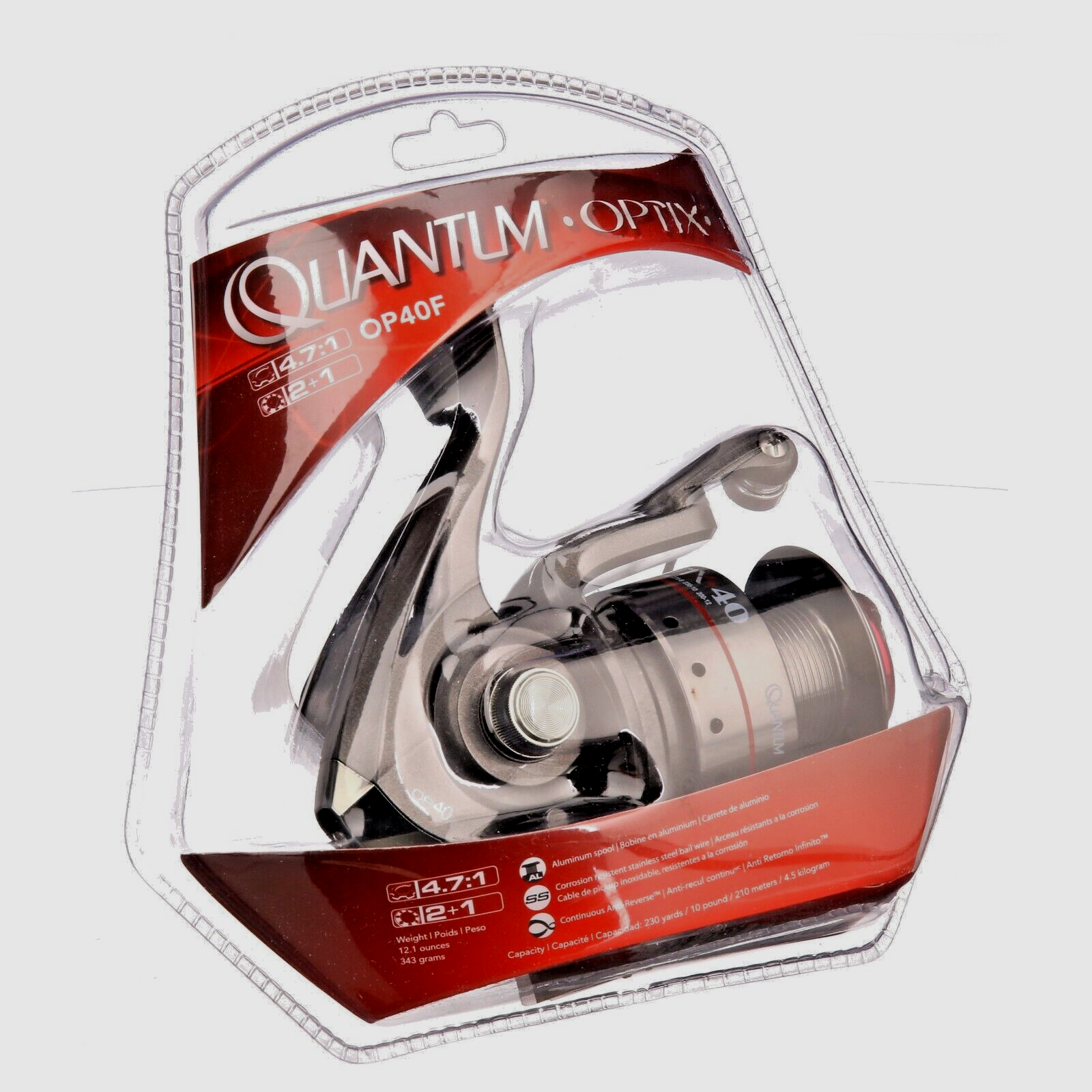 Quantum OPTIX OP40F Spinning Reel - NEW & Sealed - FREE SHIPPING!