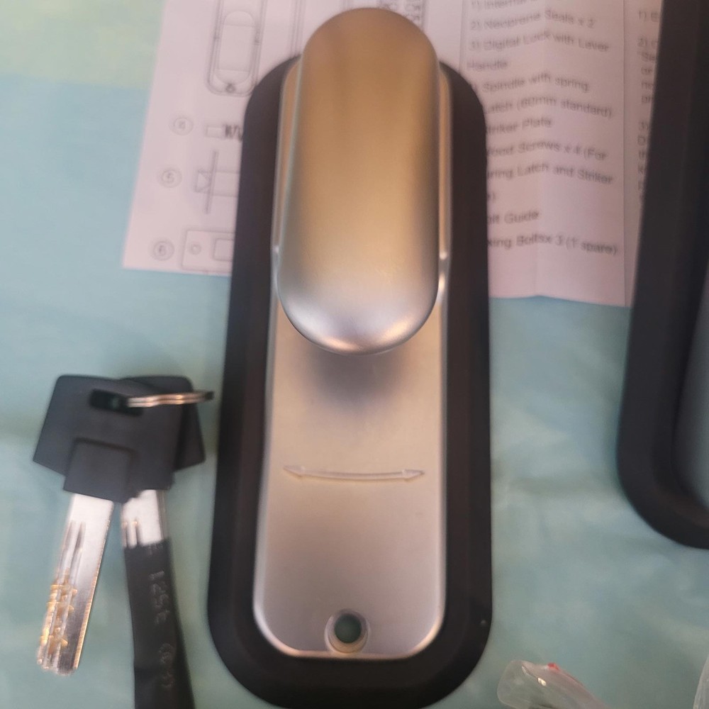 EASY CODE DIGITAL DOOR LOCK BRUSHED CHROME